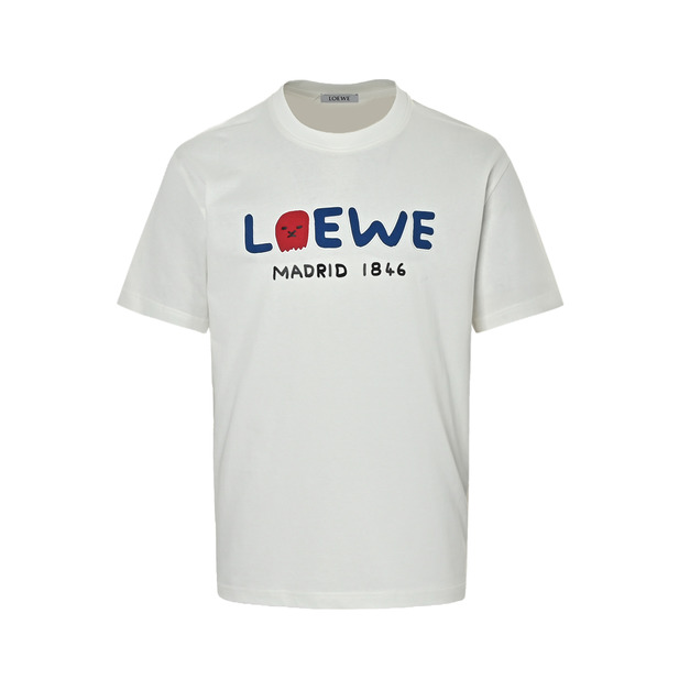 LOEWE 週年限定植絨貼布短袖 (白) LOEWE 週年限定植絨貼布短袖 (白)