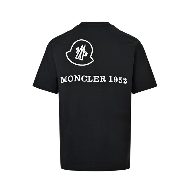 MONCLER 1952刺繡Logo圓領短袖 (黑) MONCLER 1952刺繡Logo圓領短袖 (黑)