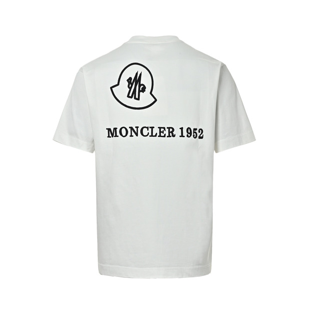 MONCLER 1952刺繡Logo圓領短袖 (白) MONCLER 1952刺繡Logo圓領短袖 (白)