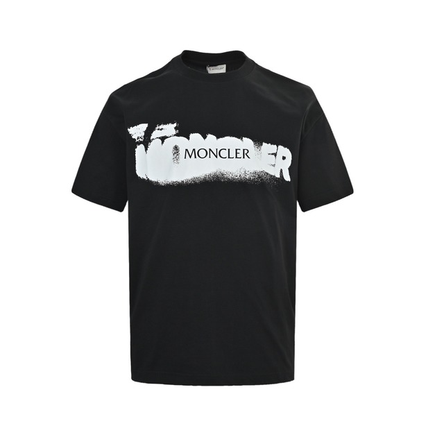 MONCLER 噴墨字母印花短袖 (黑) MONCLER 噴墨字母印花短袖 (黑)