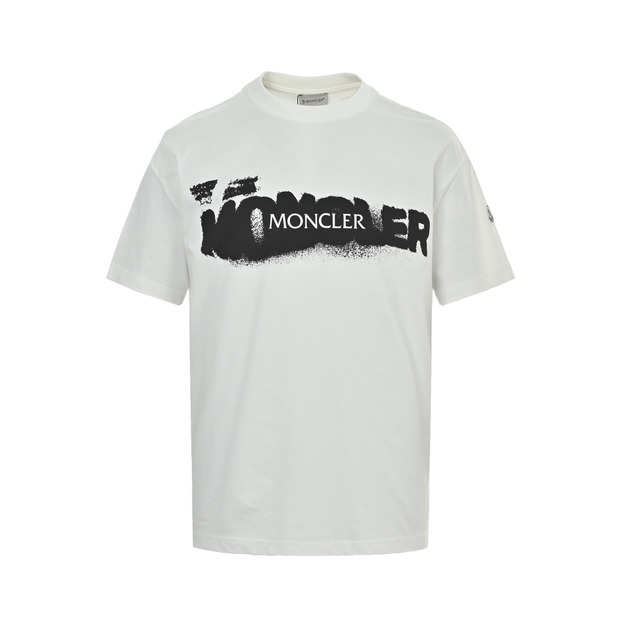 MONCLER 噴墨字母印花短袖 (白) MONCLER 噴墨字母印花短袖 (白)