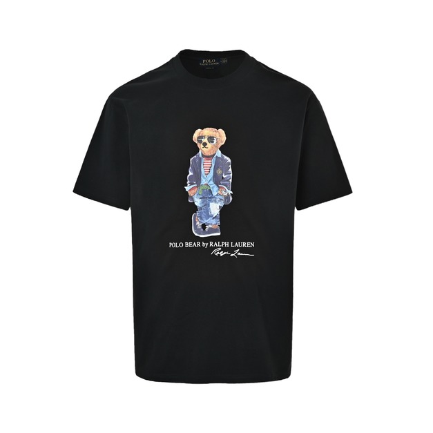 RALPH LAUREN 卡通墨鏡小熊印花短袖 (黑) RALPH LAUREN 卡通墨鏡小熊印花短袖 (黑)