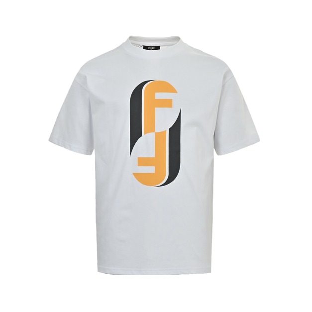 FENDI FF字母標誌印花短袖 (白) FENDI FF字母標誌印花短袖 (白)