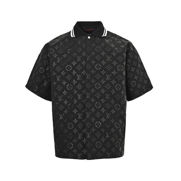 LOUIS VUITTON 老花波紋提花套裝短袖襯衫 LOUIS VUITTON 老花波紋提花套裝短袖襯衫