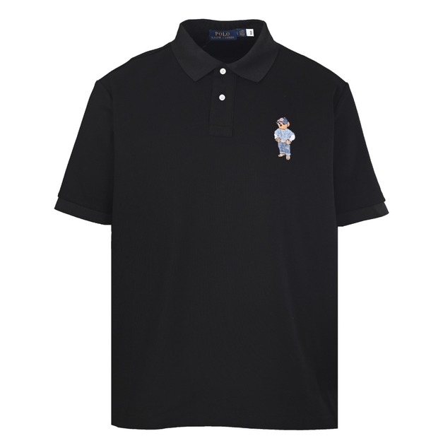RALPH LAUREN 卡通刺繡小熊短袖POLO衫 (黑) RALPH LAUREN 卡通刺繡小熊短袖POLO衫 (黑)