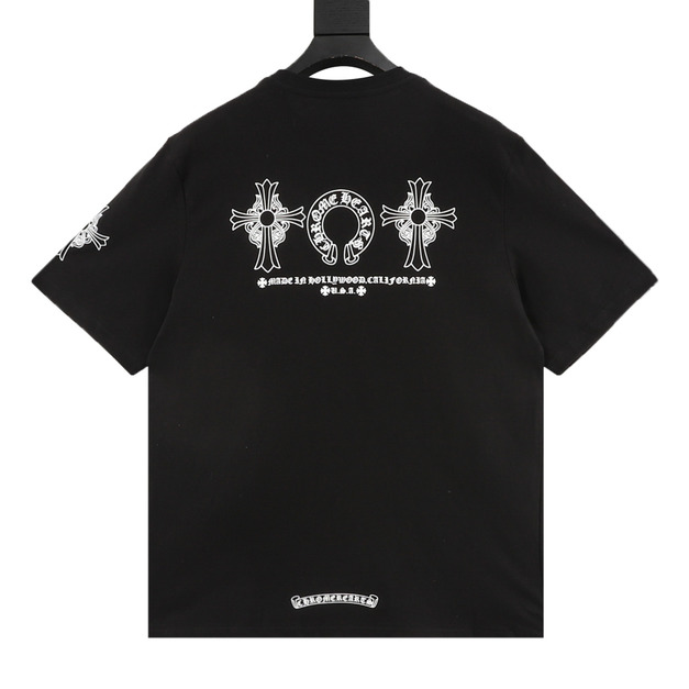 CHROME HEARTS 十字馬蹄印花短袖 (黑) CHROME HEARTS 十字馬蹄印花短袖 (黑)