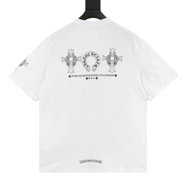 CHROME HEARTS 十字馬蹄印花短袖 (白) CHROME HEARTS 十字馬蹄印花短袖 (白)