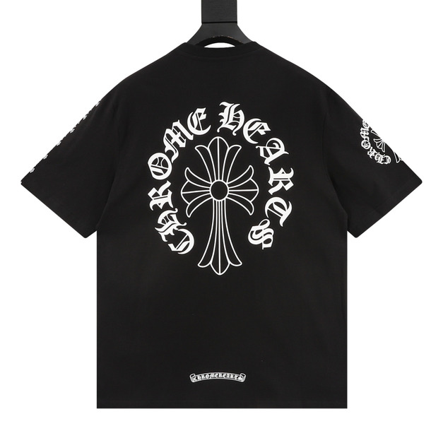CHROME HEARTS 梵文十字馬蹄印花短袖 (黑) CHROME HEARTS 梵文十字馬蹄印花短袖 (黑)