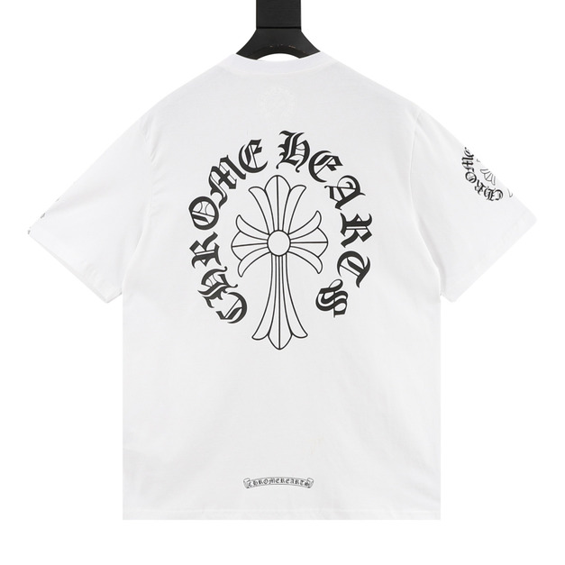 CHROME HEARTS 梵文十字馬蹄印花短袖 (白) CHROME HEARTS 梵文十字馬蹄印花短袖 (白)