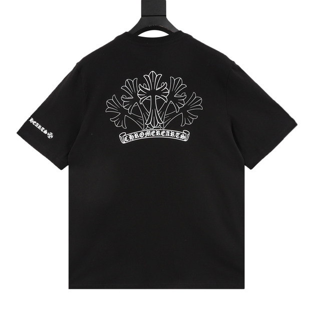 CHROME HEARTS 素描十字架印花短袖 (黑) CHROME HEARTS 素描十字架印花短袖 (黑)