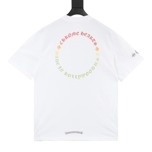 CHROME HEARTS 彩色十字架印花短袖 (白) CHROME HEARTS 彩色十字架印花短袖 (白)