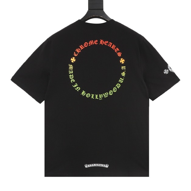 CHROME HEARTS 彩色十字架印花短袖 (黑) CHROME HEARTS 彩色十字架印花短袖 (黑)