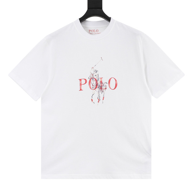 RALPH LAUREN 胸前戰馬印花圓領短袖 (白) RALPH LAUREN 胸前戰馬印花圓領短袖 (白)