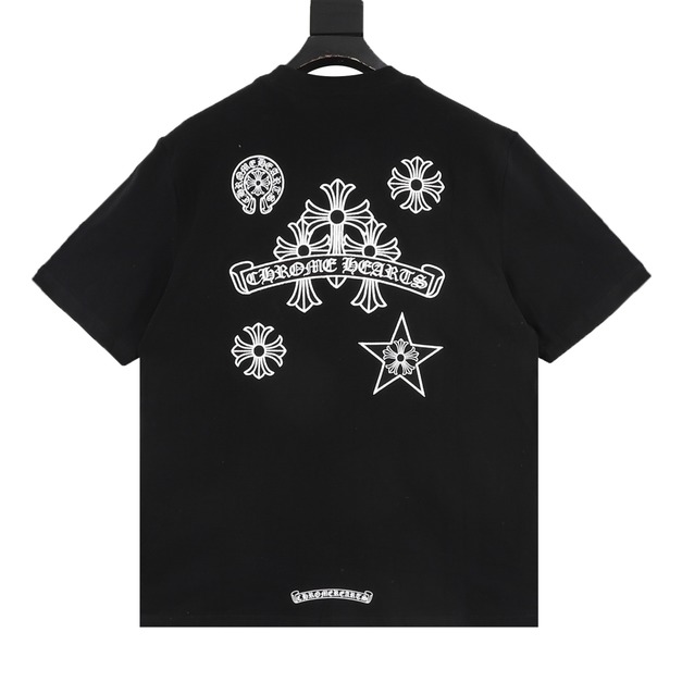 CHROME HEARTS 梵文十字架圓領短袖 (黑) CHROME HEARTS 梵文十字架圓領短袖 (黑)