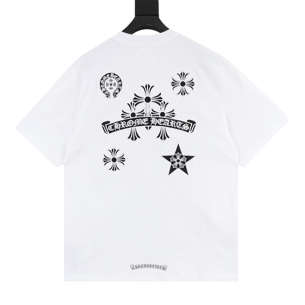 CHROME HEARTS 梵文十字架圓領短袖 (白) CHROME HEARTS 梵文十字架圓領短袖 (白)