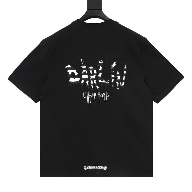 CHROME HEARTS 前後刺繡圓領短袖 (黑) CHROME HEARTS 前後刺繡圓領短袖 (黑)