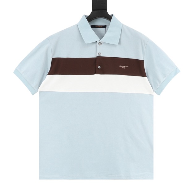 LOUIS VUITTON 撞色條紋Polo短袖 LOUIS VUITTON 撞色條紋Polo短袖