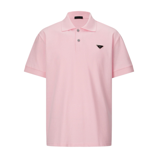 PRADA 三角鋼標短袖Polo衫(粉紅色) PRADA 三角鋼標短袖Polo衫(粉紅色)