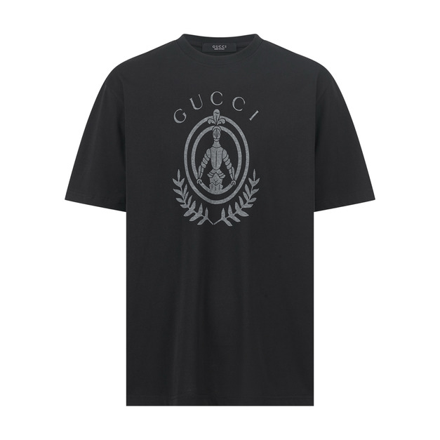 GUCCI 印花標誌短袖(黑色) GUCCI 印花標誌短袖(黑色)