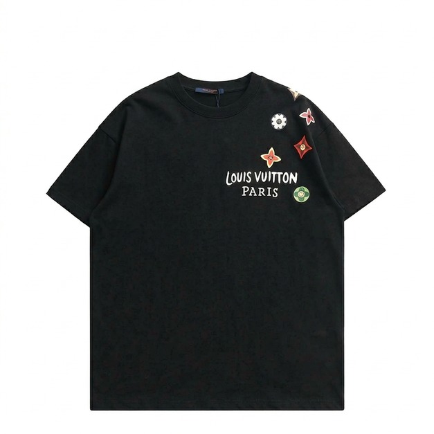 LOUIS VUITTON PARIS印花LOGO短袖 (黑) LOUIS VUITTON PARIS印花LOGO短袖 (黑)