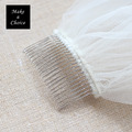 A170504【現貨】簡約短款雙層寬邊硬紗頭紗面紗帶髮梳【乳白色】_11 A170504【現貨】簡約短款雙層寬邊硬紗頭紗面紗帶髮梳【乳白色】_11