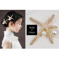 A190405【現貨】唯美金色海星星星珍珠髮夾邊夾。旅拍兒童_1 A190405【現貨】唯美金色海星星星珍珠髮夾邊夾。旅拍兒童_1