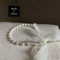 A190501【現貨】復古優雅法式大珍珠髮箍蕾絲髮帶【米白色】_2 A190501【現貨】復古優雅法式大珍珠髮箍蕾絲髮帶【米白色】_2