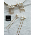 A190603【現貨】手工復古大小貝殼珍珠髮簪髮梳五件套組髮飾_2 A190603【現貨】手工復古大小貝殼珍珠髮簪髮梳五件套組髮飾_2
