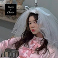 A200602【現貨】甜美復古多層次四層蓬蓬澎澎蝴蝶結珍珠軟紗包邊金屬髮梳造型頭紗。自助婚紗_9 A200602【現貨】甜美復古多層次四層蓬蓬澎澎蝴蝶結珍珠軟紗包邊金屬髮梳造型頭紗。自助婚紗_9