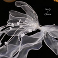 A211201【現貨】浪漫唯美串珠小白花滾邊網紗大蝴蝶結髮夾頭紗髮飾。自助婚紗旅拍寫真_2 A211201【現貨】浪漫唯美串珠小白花滾邊網紗大蝴蝶結髮夾頭紗髮飾。自助婚紗旅拍寫真_2