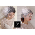 A221101【現貨】復古白色網紗蕾絲花朵羽毛可遮面小禮帽。新娘飾品派對復古婚紗寫真_6 A221101【現貨】復古白色網紗蕾絲花朵羽毛可遮面小禮帽。新娘飾品派對復古婚紗寫真_6