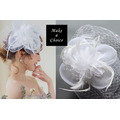 A221101【現貨】復古白色網紗蕾絲花朵羽毛可遮面小禮帽。新娘飾品派對復古婚紗寫真 A221101【現貨】復古白色網紗蕾絲花朵羽毛可遮面小禮帽。新娘飾品派對復古婚紗寫真