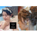 A230101【現貨】手工立體白色皮質花朵米珠金色髮箍皇冠。新娘飾品寫真派對_7 A230101【現貨】手工立體白色皮質花朵米珠金色髮箍皇冠。新娘飾品寫真派對_7