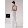 C230202【S-XL】【預購】白色修身削肩式掛脖開叉魚尾長款輕婚紗輕禮服。新娘結婚晚會派對_3 C230202【S-XL】【預購】白色修身削肩式掛脖開叉魚尾長款輕婚紗輕禮服。新娘結婚晚會派對_3