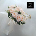 H230502【現貨】復古淡粉玫瑰絹布仿花蝴蝶結綁帶小束手捧花新娘捧_4 H230502【現貨】復古淡粉玫瑰絹布仿花蝴蝶結綁帶小束手捧花新娘捧_4