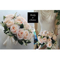 H230502【現貨】復古淡粉玫瑰絹布仿花蝴蝶結綁帶小束手捧花新娘捧 H230502【現貨】復古淡粉玫瑰絹布仿花蝴蝶結綁帶小束手捧花新娘捧