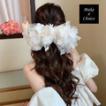 A240101【現貨】超仙浮誇立體花朵網紗超大蝴蝶結頭花髮夾彈簧夾【白色、黑色】。新娘飾品自助婚紗派對寫真表演_4 A240101【現貨】超仙浮誇立體花朵網紗超大蝴蝶結頭花髮夾彈簧夾【白色、黑色】。新娘飾品自助婚紗派對寫真表演_4