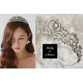 A250302【現貨】奢華感閃亮精緻銀色水鑽公主皇冠王冠。新娘飾品成年寫真生日派對 A250302【現貨】奢華感閃亮精緻銀色水鑽公主皇冠王冠。新娘飾品成年寫真生日派對