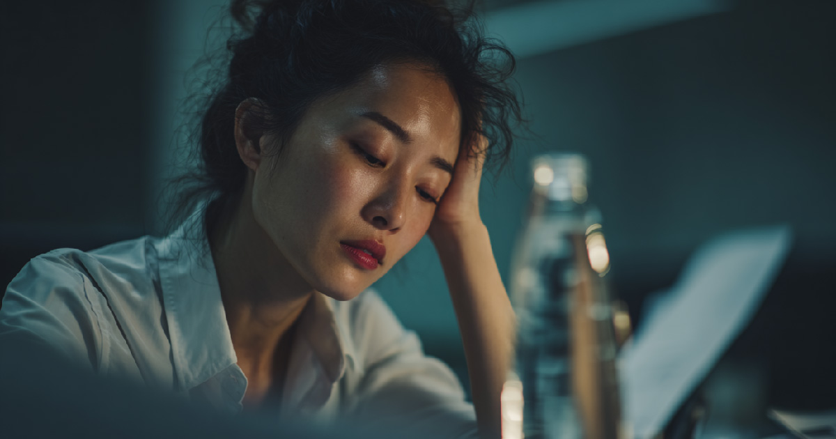 示意圖:喝水不足造成的不適