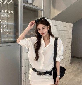 帥性設計感翻領包臀洋 帥性設計感翻領包臀洋