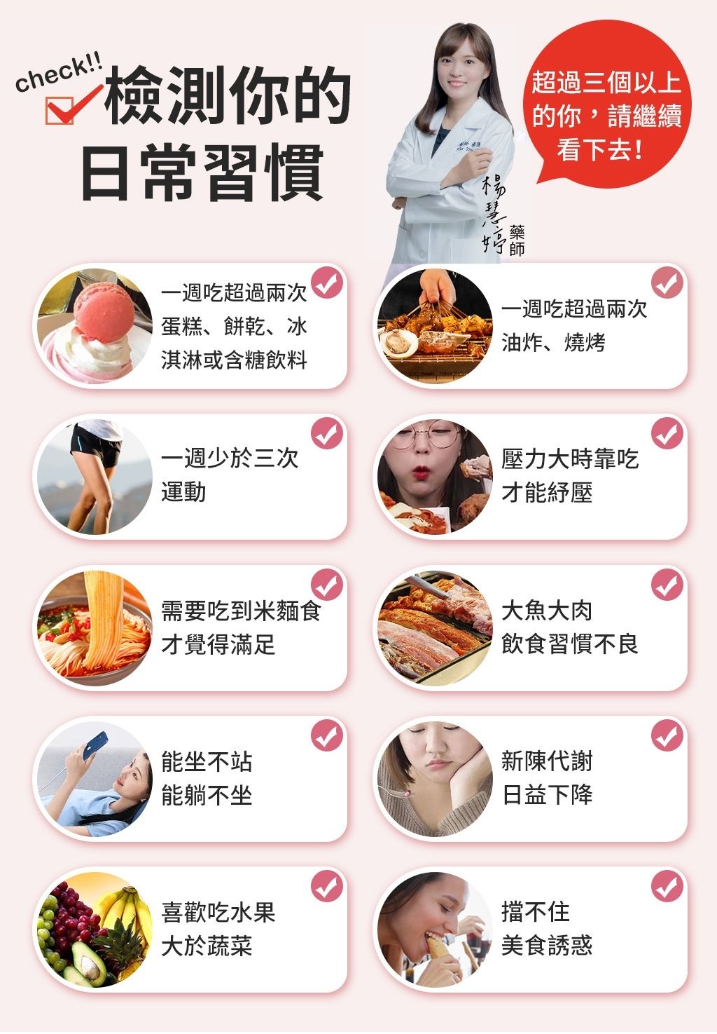 自我檢測飲食習慣