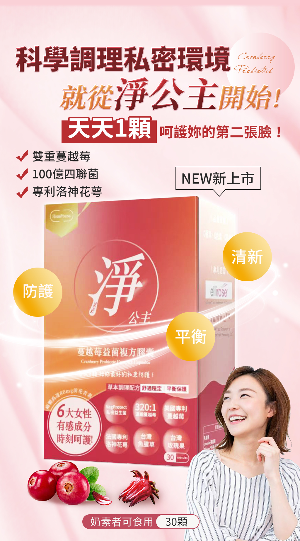 新上市女性私密處保健,淨公主預防、治療及調理兼具