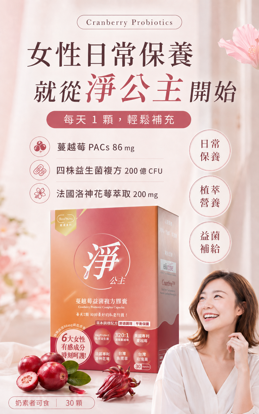 新上市女性私密處保健,淨公主預防、治療及調理兼具