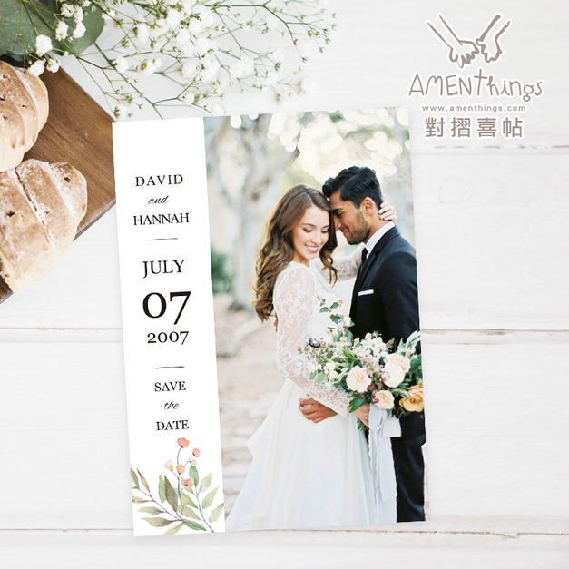 摺式喜帖婚卡№EA004.贈信封與貼紙┊免版費 對摺式 開闔式 邀請函 結婚請柬 高級感請帖|AMENThings