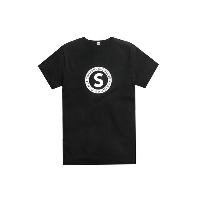 【Shopping Annuity】購物年金設計款上衣(中性款-一般版型黑)