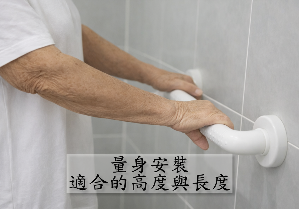 量身安裝,適合的高度與長度
