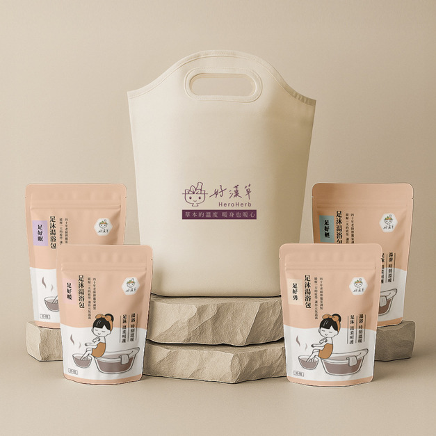 足浴袋湯浴包全套組 (足浴袋+足浴包全套 共4款)
