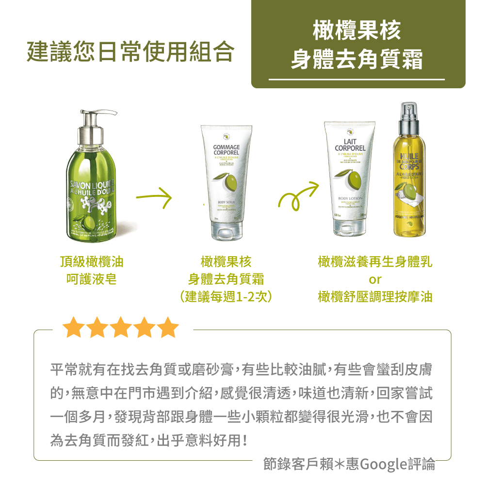 橄欖去角質霜、身體去角質、溫和清潔、保濕護膚、天然植物萃取