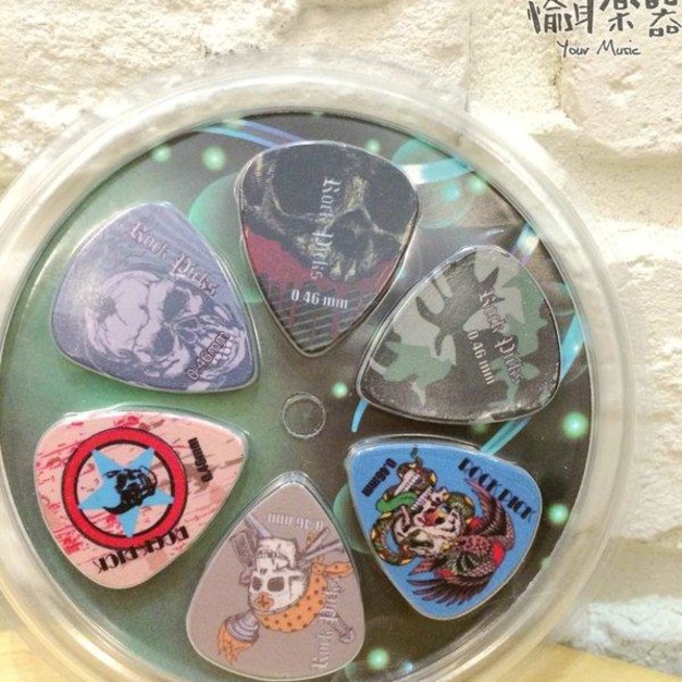 ♪ Your Music 愉耳樂器 ♪吉他匹克 PICK 套裝組 6片裝 搖滾 ROCK PEACE 音樂 嬉皮 D組 ♪ Your Music 愉耳樂器 ♪吉他匹克 PICK 套裝組 6片裝 搖滾 ROCK PEACE 音樂 嬉皮 D組