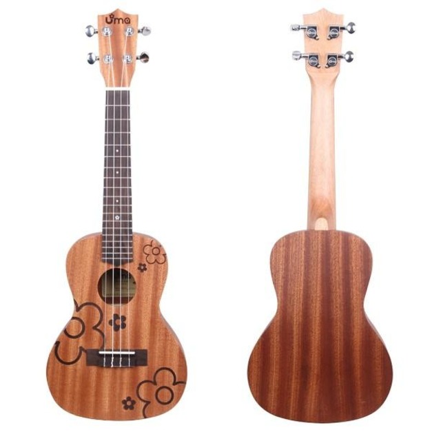 ♪ Your Music 愉耳樂器♪Uma UKFL-03SC 雷雕小花23吋 桃花心 單板 烏克 贈原廠黑色雙肩琴袋 ♪ Your Music 愉耳樂器♪Uma UKFL-03SC 雷雕小花23吋 桃花心 單板 烏克 贈原廠黑色雙肩琴袋